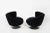 Set of Corkscrew Swivel Lounge Chairs by Vladimir Kagan in Mohair. C. 1970s For Sale - Image 4 of 11