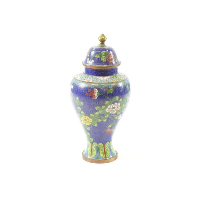 Late 19th Century Chinese Cloisonne Vase For Sale - Image 4 of 4