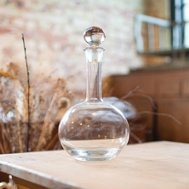 1960's Vintage Medium Body Wine Decanter For Sale - Image 6 of 11