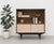 Mid Century modern display cabinet by Berry Furniture, Made in England, c. 1960’s, featuring a warm walnut cabinet paired...