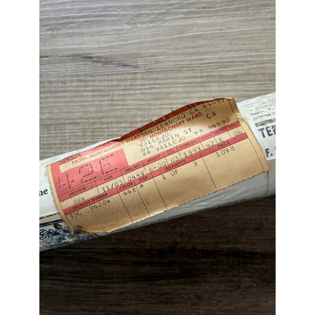 Plastic 1970s Victorian Newsprint Wallpaper 11 Yds For Sale - Image 7 of 7