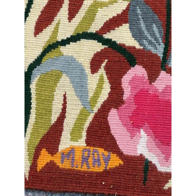 Modern French Aubusson Tapestry by Michèle Ray Vif Dargent, 1950s For Sale - Image 3 of 18