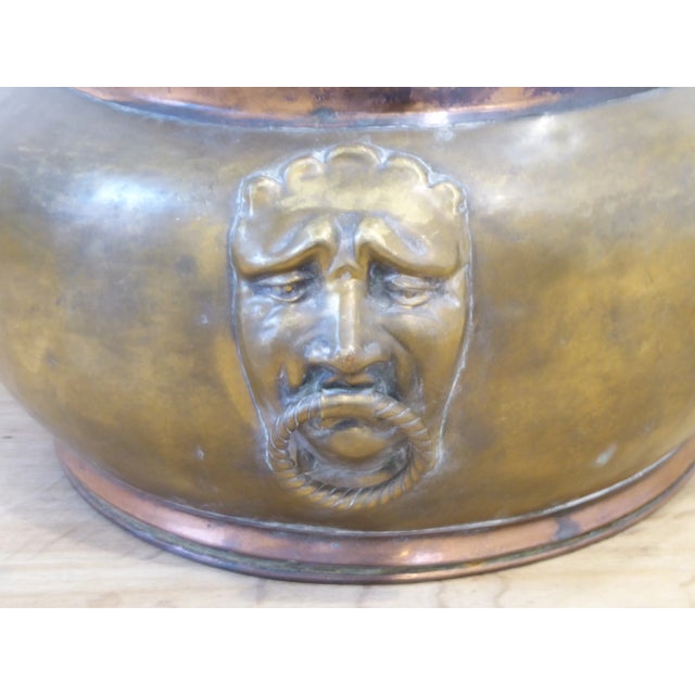 19th Century Oval Brass Cachepot For Sale - Image 4 of 5
