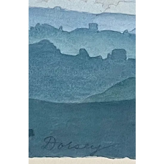 2000 - 2009 "Upstate Afternoon" Contemporary Abstract Mountain Landscape Watercolor Painting by Deborah Dorsey For Sale - Image 5 of 5