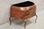 Early 21st Century Italian Red Tole Metal Chinoiserie Gilt Decorated Floor Jardiniere Planter Pot For Sale - Image 5 of 11