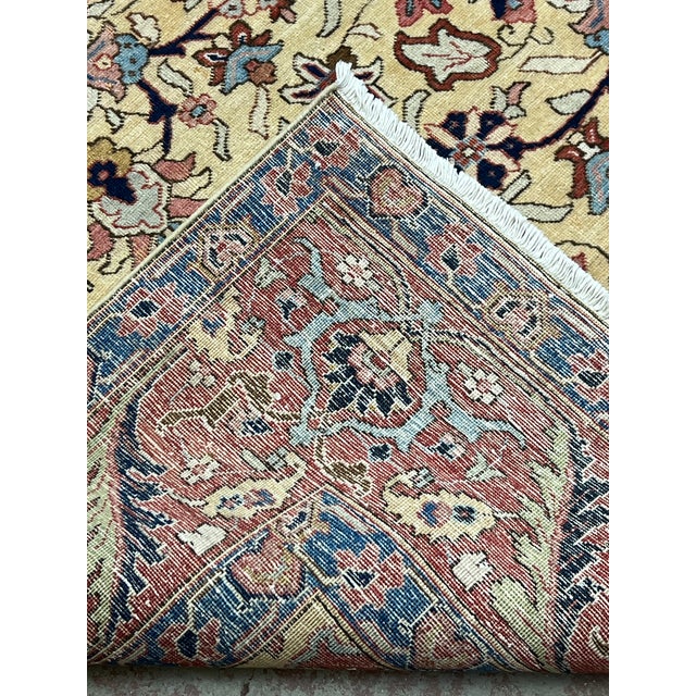 Textile Vintage Persian Tabriz Wool Rug 7’7” X 10’11” For Sale - Image 7 of 7