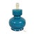 Italian Round Blue Ceramic Table Lamp, 1970s For Sale - Image 12 of 12