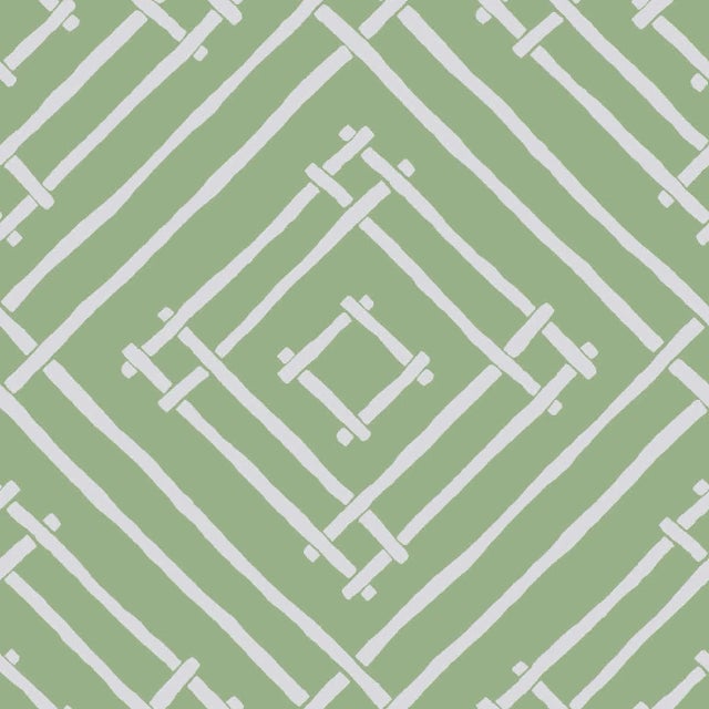 Island House Celery Wallpaper For Sale