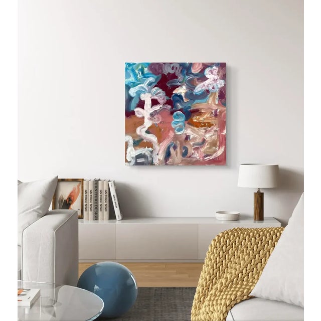 Abstract Matthew Izzo Abstract Oil Painting on Canvas - Signed For Sale - Image 3 of 6