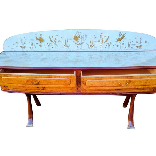 Brown Mid-Century Sideboard, 1970s For Sale - Image 8 of 9