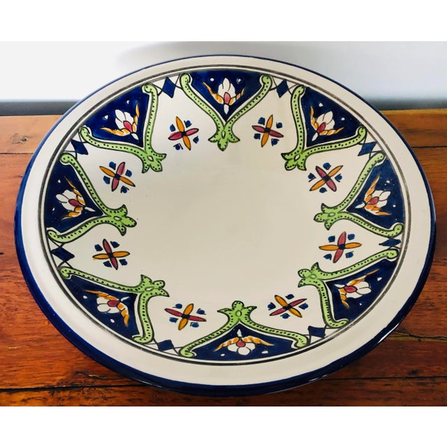 Large Ceramic Mediterranean Salad Bowl Made in Tunisia For Sale - Image 13 of 13