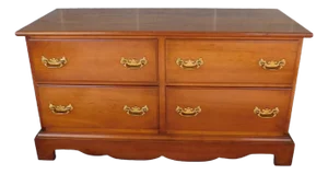Leopold Stickley Cherry Valley 4 Drawer Low Chest 44"w
