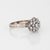 Mid-Century Modern 50s Portuguese Diamond Cluster Ring 14k White Gold Sz 6 Mid Century Fine Jewelry For Sale - Image 3 of 6