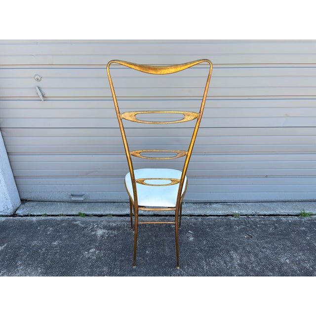 1960s Pair of Italian Modern Brass Chiavari Chairs For Sale In Houston - Image 6 of 13