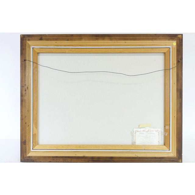 Textile Early 20th Century Lower Brockhampton Manor, Large Signed Print, Framed For Sale - Image 7 of 8