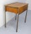1950s Mid 20th Century Student Oak & Iron Writing Table Slant Top Desk, France, 1950s For Sale - Image 5 of 12