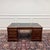 English Partner Desk with Green Leather For Sale - Image 4 of 18