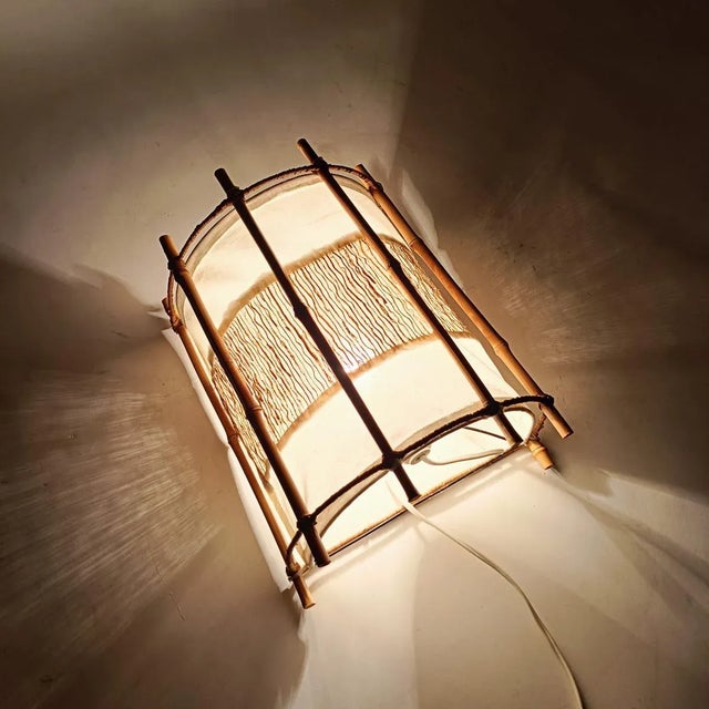 Wood Wall Sconce by Louis Sognot, Italy, 1960s For Sale - Image 7 of 8