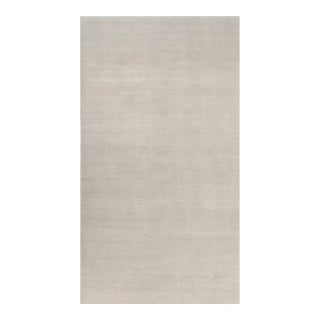 Rug & Kilim’s Oversized Contemporary Textural Solid Rug in Ivory Tones-10x18 For Sale