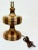 Relocation Super Sale! 2-Toned Striped Wooden Table Lamp For Sale In Miami - Image 6 of 11