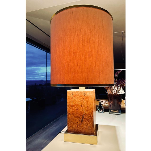 Wood Table Lamp, Italy, 1970s For Sale - Image 7 of 8