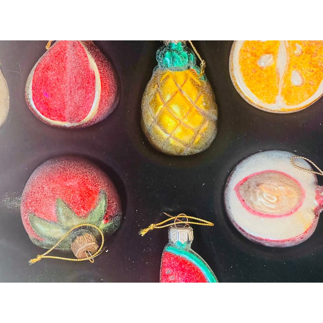 Gorgeous Vintage Thomas Pacconi Fruit Set Christmas Ornaments Delicious For Sale In Miami - Image 6 of 7