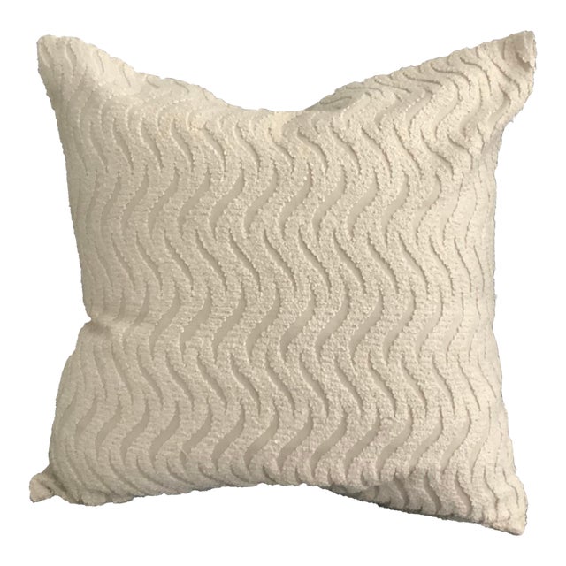Wave Pattern Boucle Decorative Pillow Euro Sham Cover For Sale
