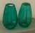 Glass Anchor Hocking Teal Green Glass Vases - A Pair For Sale - Image 7 of 10