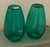 Glass Vintage Anchor Hocking Teal Green Glass Vases - A Pair For Sale - Image 7 of 10