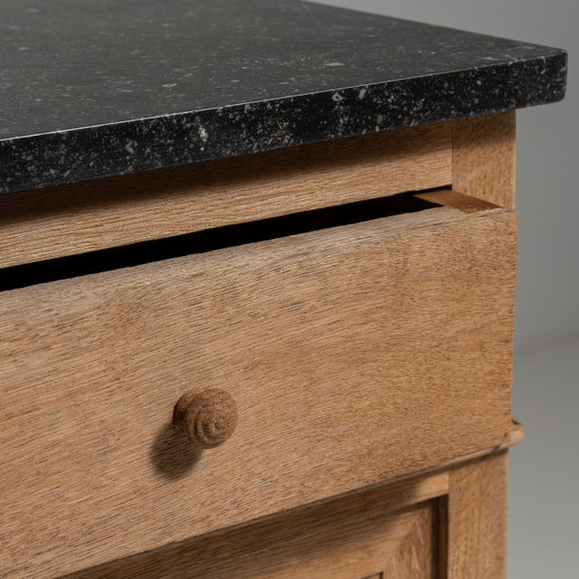Brown 19th Century France Belgian Brown Oak Side Table For Sale - Image 8 of 15