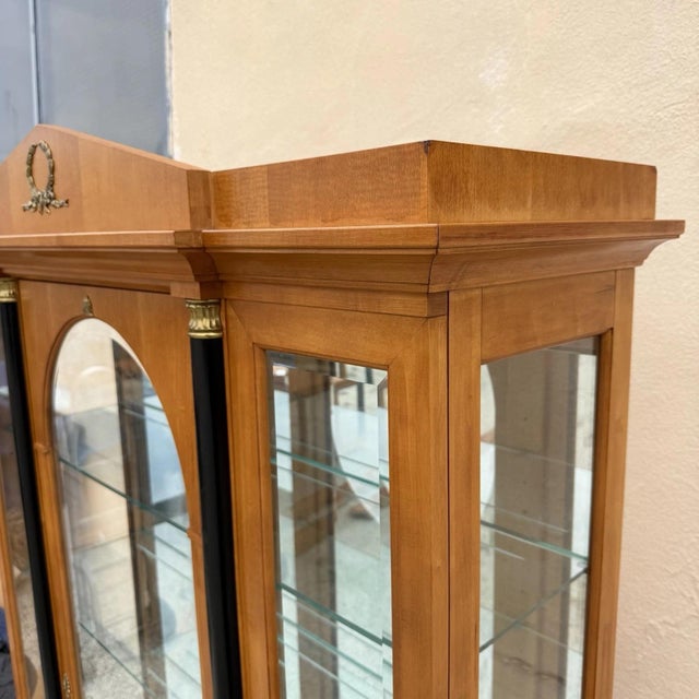Thomasville Grand Classics Neoclassical Cherry Biedermeier Curio China Cabinet B For Sale - Image 9 of 18