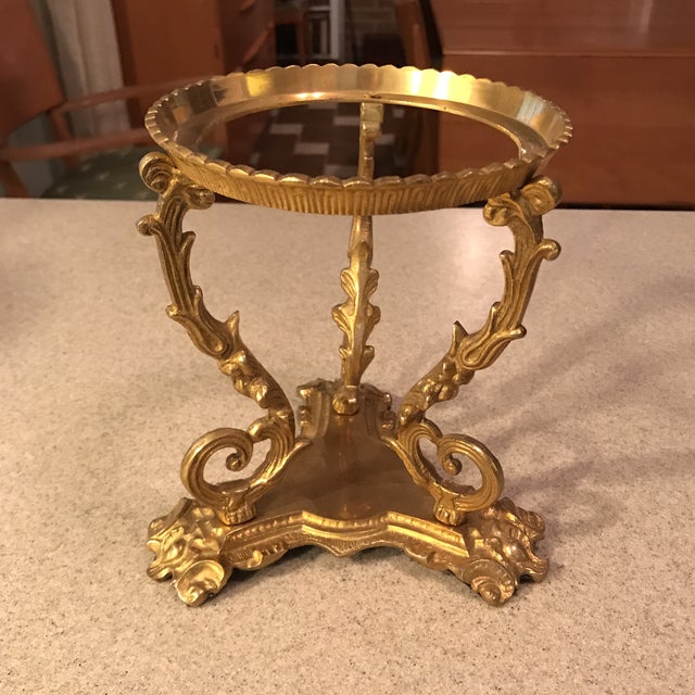 Brass Decorative Bowl Stand Chairish