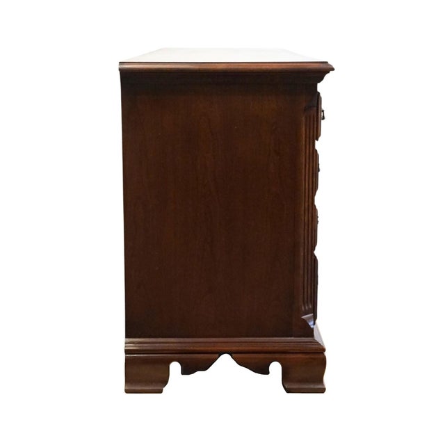 Thomasville Furniture Collector's Cherry Traditional Style 72" Triple Door Dresser For Sale - Image 14 of 15