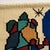 After Joan Miró, Mid Century Modern Color Tapestry, 1970, Cotton & Wool For Sale - Image 6 of 15