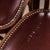 Gold Classic Bistro Red Upholstered Dining Chairs, 1950s For Sale - Image 8 of 12