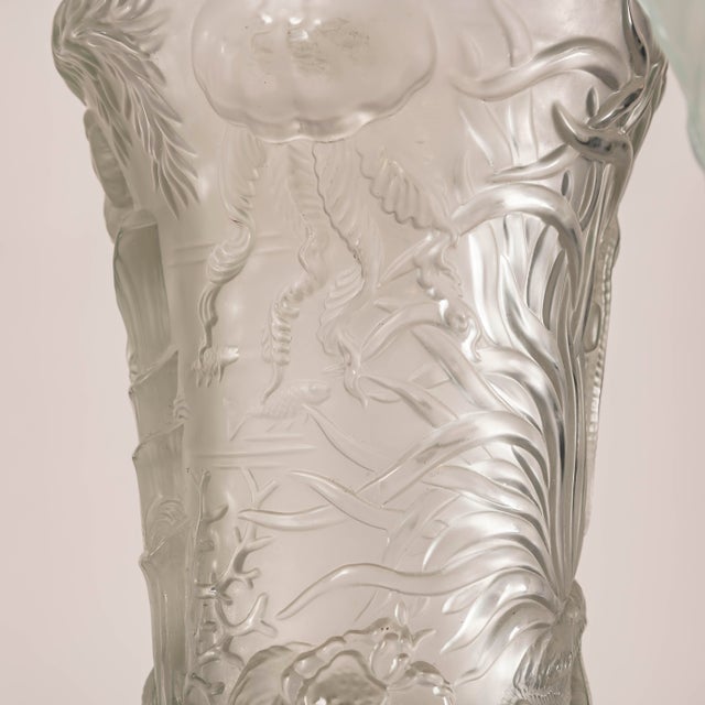 Glass Marine Life Vases attributed to Josef Inwald for Barolac, 1960s, Set of 2 For Sale - Image 12 of 16