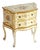 Italian Venetian Painted Wooden Chest of Drawers, Louis Xv Style Cabinet, Vintage Florentine Nightstand, 1950s For Sale