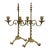 Pair of Brass Jacobean Style Barley Twist 2-Light Adjustable Candelabra For Sale