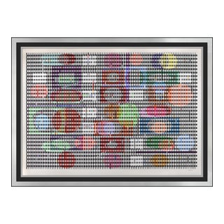Late 20th Century Double Metamorphosis I Modern Red Screenprint Agam Yaacov For Sale