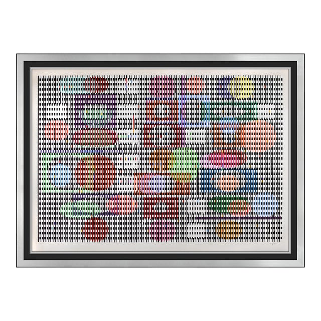 Late 20th Century Double Metamorphosis I Modern Red Screenprint Agam Yaacov For Sale