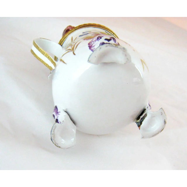 1770 Battersea Enamel Medieval Knight Mustard Pot For Sale - Image 9 of 11