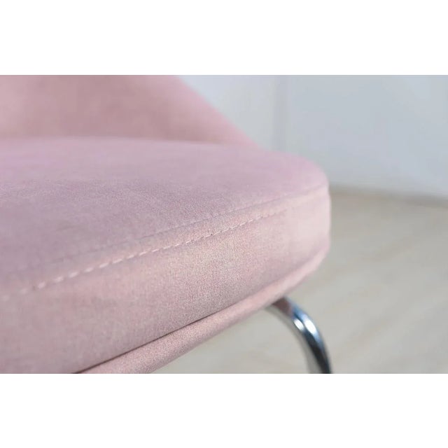 Pink Armchair Chrome and Fabric , 1960s For Sale - Image 8 of 10