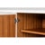 White Contemporary Credenza, 94" - Embossed White Leather on Iron Base For Sale - Image 8 of 11