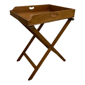 Antique Butler Tray Table in Pale Mahogany