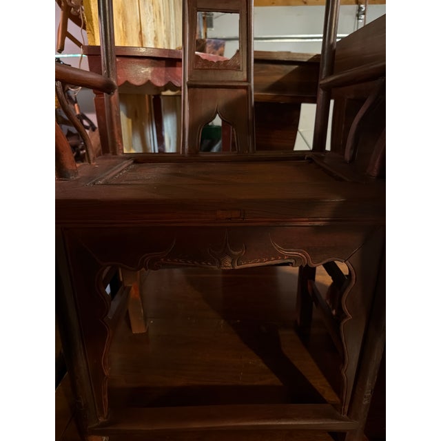 19th Century Chinese Scholars Arm Chair Mahogany For Sale - Image 9 of 9