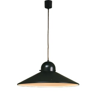 Dark Green Lacquered UFO Pendant from Stilnovo, Italy, 1970s For Sale