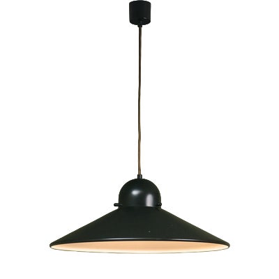 Dark Green Lacquered UFO Pendant from Stilnovo, Italy, 1970s For Sale