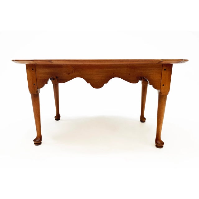 Farmhouse Late 20th Century Pennsylvania House Vintage Maple Farm Country Rustic Coffee Table For Sale - Image 3 of 12