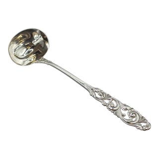 Mid-20th Century Norwegian 830 Standard Silver Soup or Punch Ladle For Sale