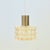 Large mid-century modern pendant/ceiling light by Helena Tynell for Limburg (Germany, 1960s). Light amber hand blown...